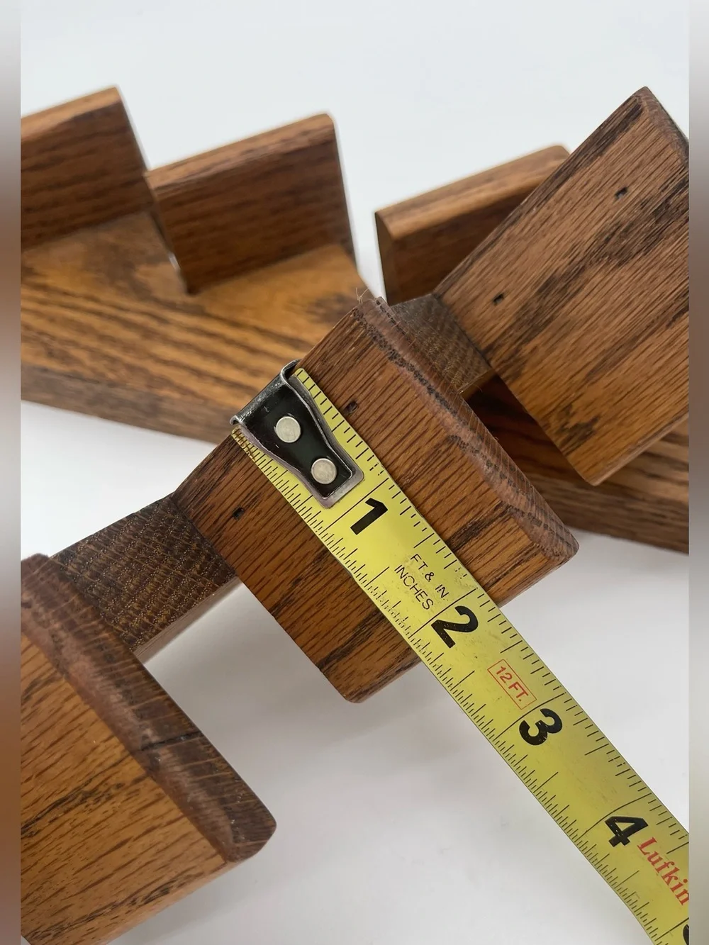 Wooden Staircase Wall Mini Shelves Set Of 2 Trinket Cottage Core Farmhouse